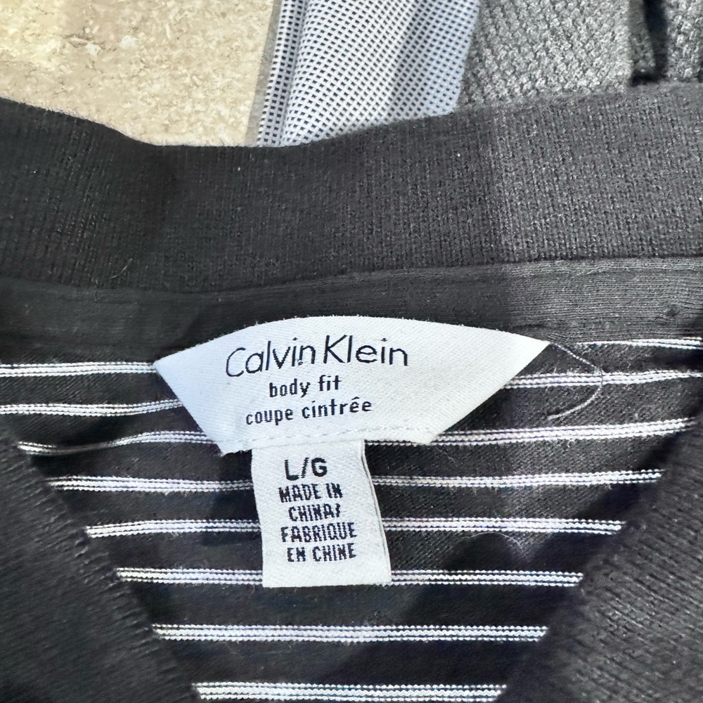 Calvin Klein Black Striped Body Fit Shirt